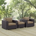 thumbnail image 1 of Modway Canapé de Mobilier de Patio Extérieur Convene, Espresso, 1 of 6