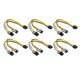 thumbnail image 1 of Cable divisor de conector de fuente de alimentación PCI a 2x (6 + 2) de 30 cm 6 piezas, 1 of 9
