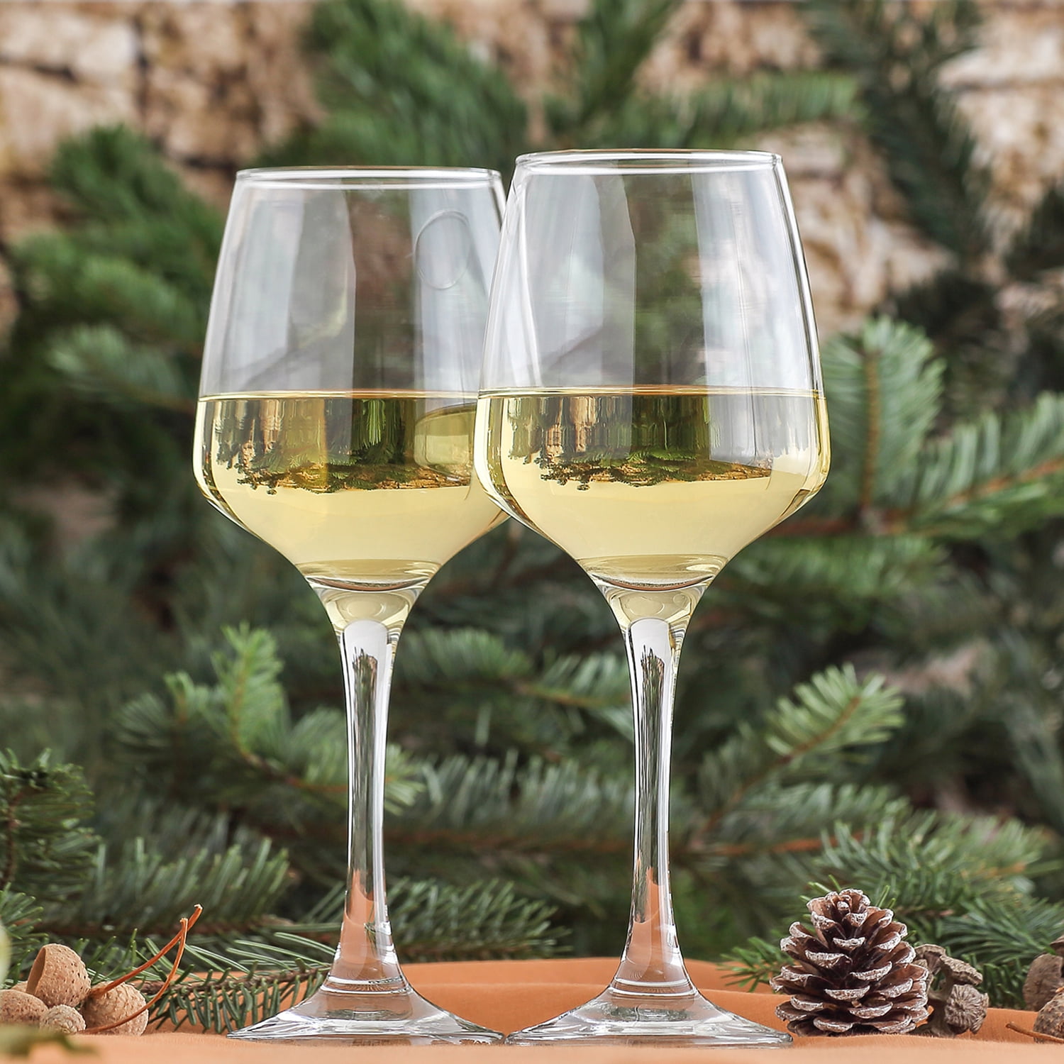 LAV 6-Piece Modern Clear Glasses Lead-Free 11.25 oz
