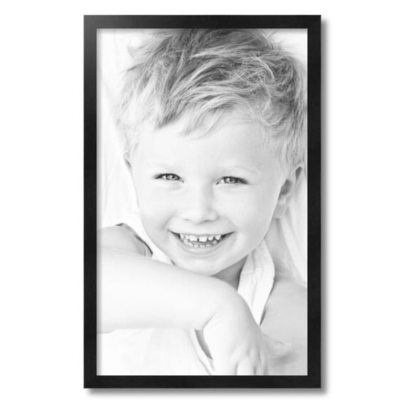 ArtToFrames 16x26" Black Picture Frame, Black Wood Poster Frame, with Regular Acrylic and 2 (FBPL-5141)