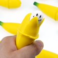 thumbnail image 3 of Juguete divertido para apretar plátanos de crecimiento lento con cara feliz para niños, juguetes de descompresión para aliviar el estrés, regalo, 3 of 8
