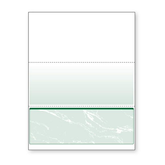 DocuGard Papier de Vérification Haute Sécurité Fond Marbre Vert Standard - Compatible avec QuickBooks & Imprimante Laser/Jet d'Encre - 11 Fonctionnalités de Sécurité - 500 Vérifications d'Affaires Vierges (04518)
