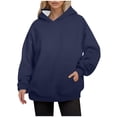 thumbnail image 2 of Womens Oversized Hoodies Lightweight Fashion Sweatshirts Fashion Pullover Sweaters, 2 of 9