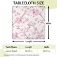 thumbnail image 2 of Pioneer Flower Floral Print Pattern Square Fitted Tablecloth with Elastic Edge,Square Table Cover,Washable Elastic Table Cover for Home Kitchen Party Decor 36"x36", 2 of 6