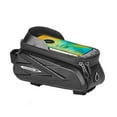 thumbnail image 3 of Alforja para bicicleta Bolsas de montaje para teléfono de bicicleta Bolsa de tubo superior de marco RZAHUAHU Alforja para bicicleta, 3 of 7