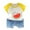 Yellow, variant on Boy Baby Clothes Toddler Boys Summer Outfits Children's Spring Cotton Rolled Printed Short Sleeved Basketball 0 3 6 12 18 24 Months Kids Pants Set Shirts & Shorts Sets 2 Piece