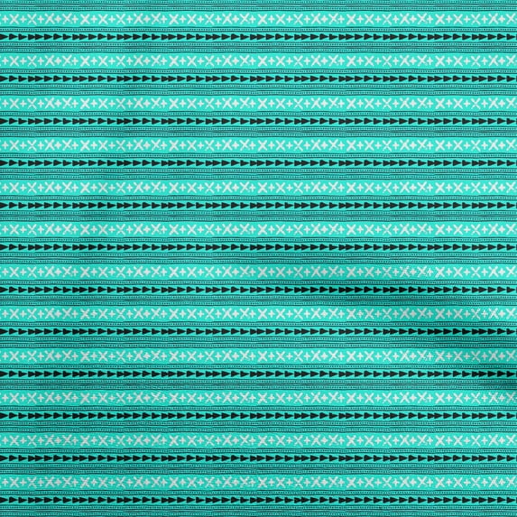 oneOone Cotton Flex Aquamarine Green Fabric Block Sewing Material Print Fabric By The Yard 40 Inch Wide-LA