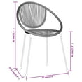 thumbnail image 5 of vidaXL 3 Piece Garden Dining Set Black, 5 of 5