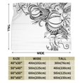 UltraSoft Micro Fleece Blanket,Halloween Pumpkins Black White Sketch