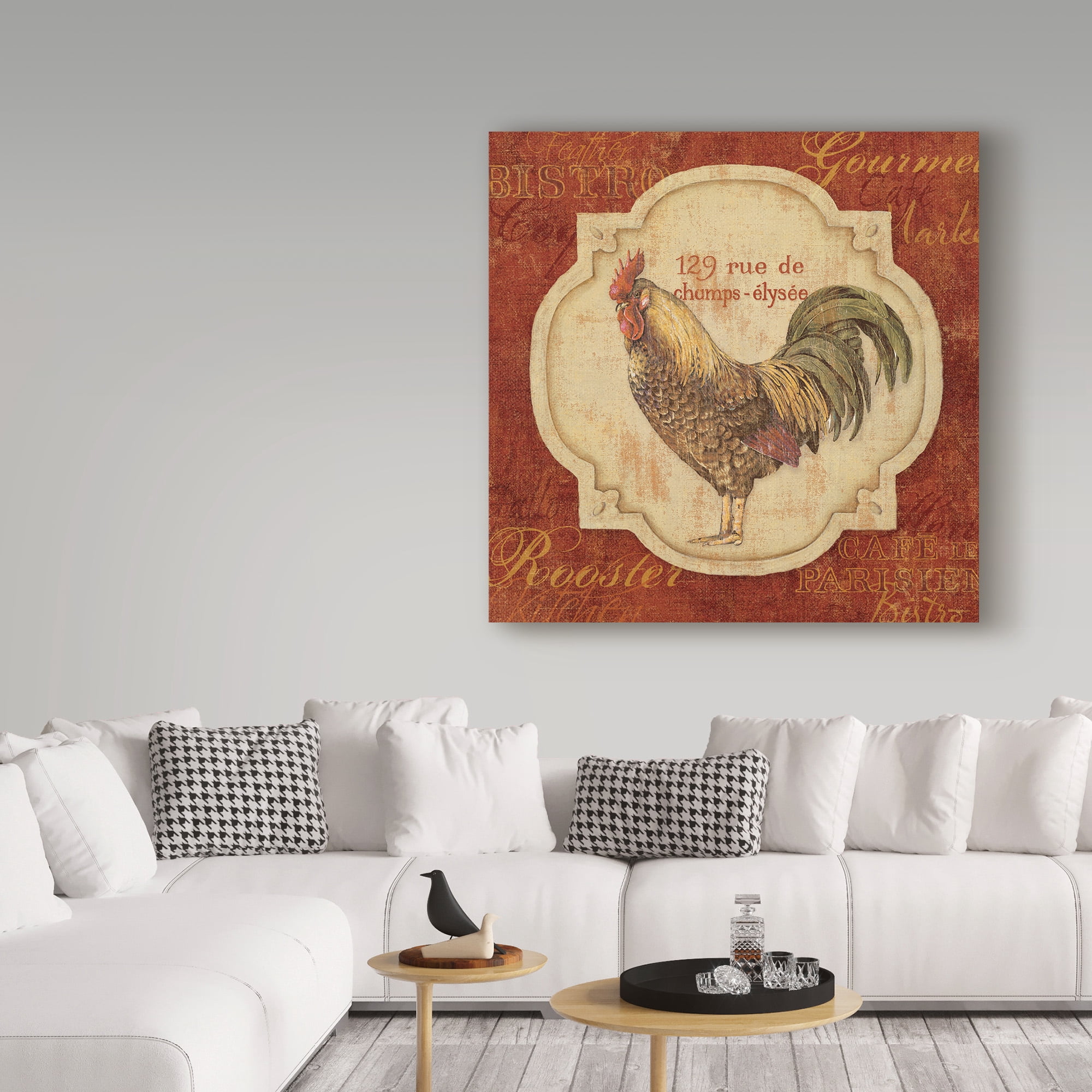 Trademark Fine Art 'Rue De Rooster IV' Canvas Art by Lisa Audit