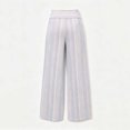thumbnail image 3 of ClodeEU Women's High Waist Striped Wide Leg Pants,Casual Bohemian Vacation Flowy Trousers ,Women's Plus S, 3 of 8
