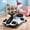 White, variant on Kids Electric Drift Go Kart Ride On Toy Car, 12V Battery Powered Race Vehicle with Steering Wheel, LED Lights, Red Flag, Toddler Racing Ride On Cart for Boys Girls 3-8