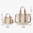 thumbnail image 2 of LinYooLi Canvas Tote Bag for Women Small Tote Bag with Zipper Canvas Crossbody Bag Shoulder Bag Satchel Handbag with Compartments, 2 of 6
