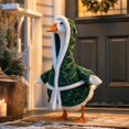 thumbnail image 3 of Christmas Porch Goose Outfits 23 Inch Plush Border Porch Goose Costume for Front Yard Patio Christmas Decorations, Without Goose, 3 of 4