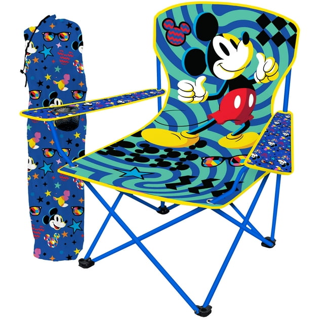 Danawares Mickey Mouse Youth Camping Chair with Cup Holder - Polyester