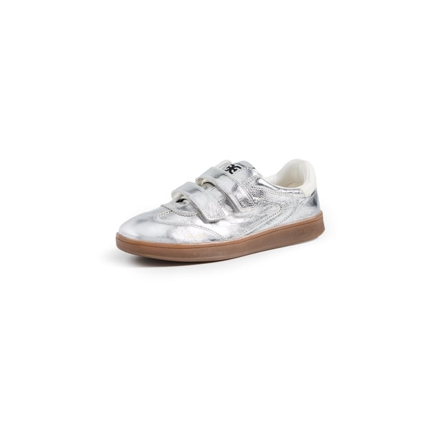 Zapatillas Sam Edelman Talia Plateadas con Velcro Talle 7 Medio