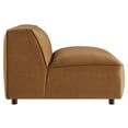 thumbnail image 6 of Modway Auren Vegan Leather Upholstered Modular Armless Chair in Camel, 6 of 10