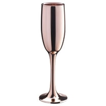Vikko Décor Rose Gold Champagne Flutes: 6 Ounce Capacity – Perfect for Parties, Weddings, and Everyday – Thick and Durable – Dishwasher Safe – Set of 12 Sparkling Wine Glasses