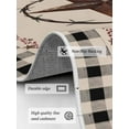 thumbnail image 3 of American Country Area Rug for Bedroom 5x7 Ft Star Farmhouse Beige Black Buffalo Plaid Super Soft fuzzy Throw Rug Non-Slip Fluffy Plush Indoor Floor Carpet for Living Room Nursery Home Decor, 3 of 8