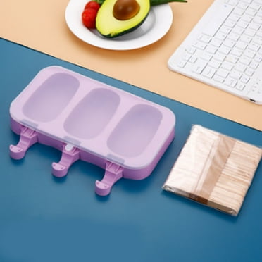 ACDANC 1Pc Popsicles Molds,DIY Easy-Release Ice Molds with Silicone,Durable and Stackable Popsicle Molds with 50 Sticks