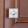 thumbnail image 4 of GlideRite 1-1/4 in. Square Deco Cabinet Knob, Satin Nickel, Pack of 25, 4 of 5