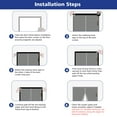 thumbnail image 6 of Insulation Garage Screen Doors For 2 Car, 16 X 7 Ft Winter Magnetic Thermal Insulated Door Curtain For Garage Door, Garage Thermal Door Cover Kit With 8 Roll Up Straps, 6 of 10