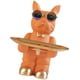 thumbnail image 1 of Escultura de perro, estatua de perro, bandeja de almacenamiento , figurita, organizador de escritorio artesanal, soporte para lves para el , Naranja B-naranja perfecl llavero de estatua de resina, 1 of 7