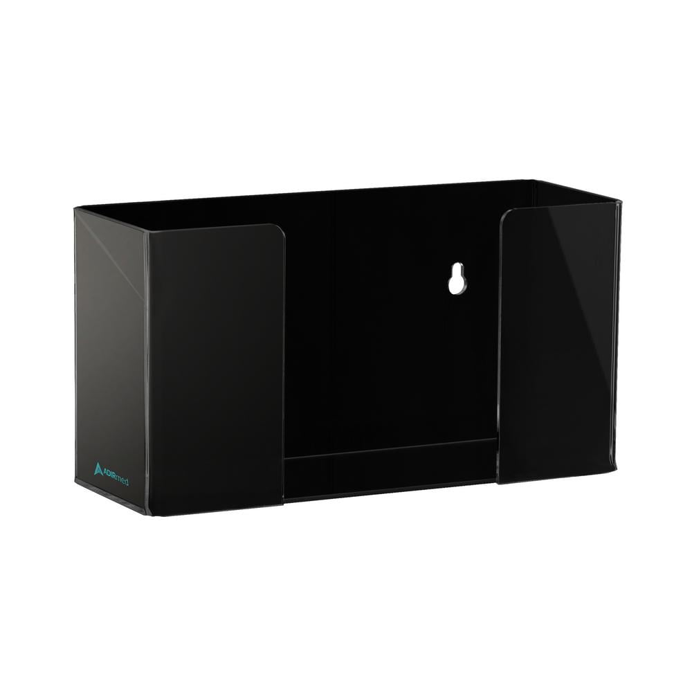 AdirMed Acrylic Single Box Capacity Glove Dispenser, Black