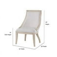 thumbnail image 3 of Panama Jack Boca Chaise Rembourrée en Bois Moderne en Chêne (Lot de 2), 3 of 3