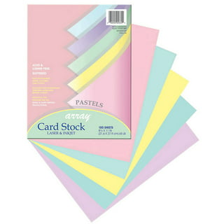 Printworks Pastel Cardstock, 67 lb, 4 Assorted Pastel Colors, FSC  Certified, Perfect for School and Craft Projects, 50 Sheets, 8.5” x 11”  (00684)