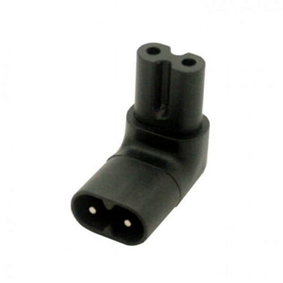 CY Figure 8 IEC 320 C7 to C8 90 Degree Up Down Angled Right Angle AC Power Adapter Extension