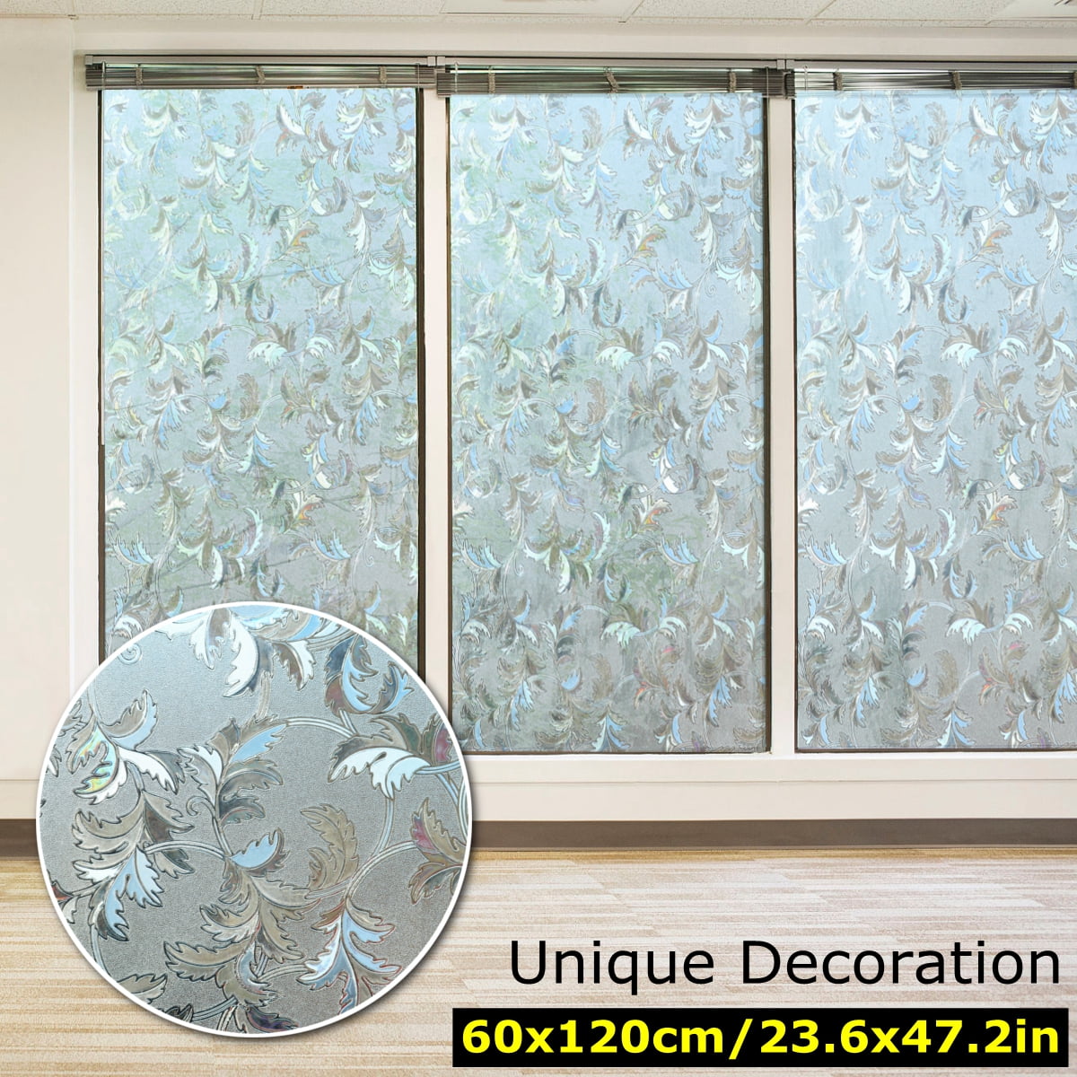 3D Static Cling Cover Frosted Window Glass Film Sticker Privacy Home DIY Decor 