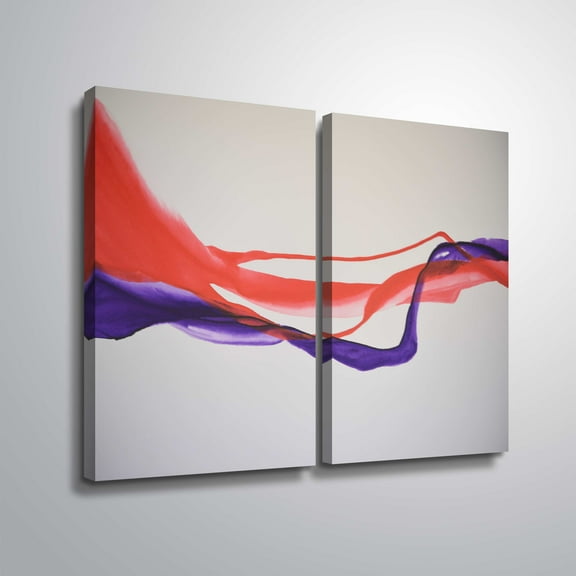 Artwall Unfolding, 2 Piece Gallery Wrapped Canvas Set by Patricia Coulter