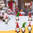 Chiccall Christmas Decorations Clearance,Christmas Metal Decoration Garden Stakes Gnomes