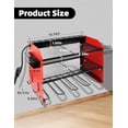 thumbnail image 4 of Power Tool Organizer wtih Charging Station，3 Layers Storage Rack with Screwdriver Rack 6 Drill Holders 8 Outlets Max Load 110lbs，for Workshop Garage Organizers and Storage Tool Battery Holder (red), 4 of 7