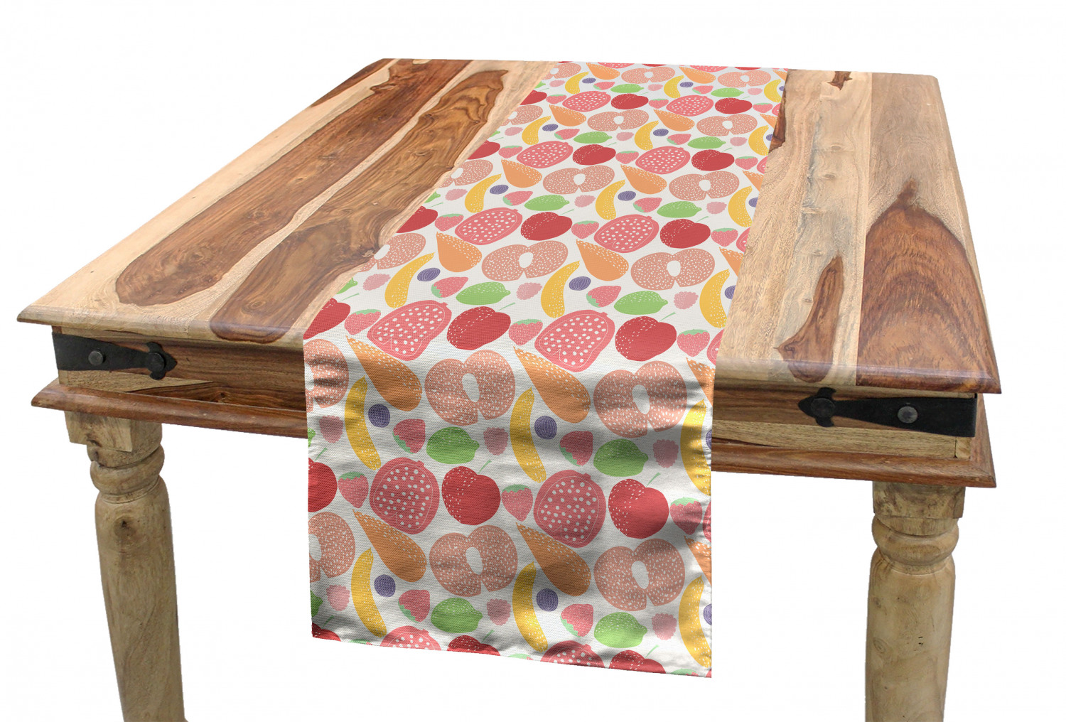 Fruit Table Runner, Healthy Snacks Fruits and Vegetables Theme ...