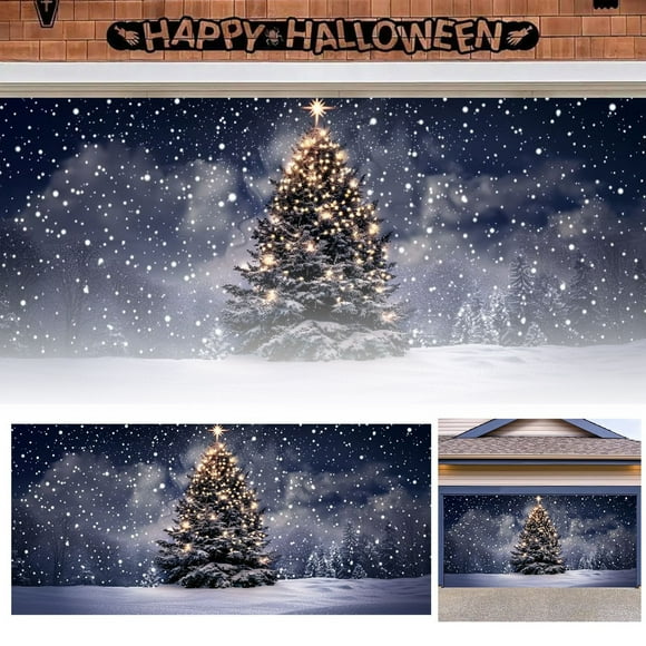 asddcavvf Bring The Of To Your Garage With Our Banner: An Enchanting ! Holiday Banners for outside