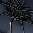 thumbnail image 3 of Safavieh 99.61" Navy/White Round Market Patio Umbrella, UV Resistant, 3 of 5