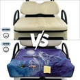 thumbnail image 6 of COEQINE Golf Cart Seat Towel Quilted Protective Cover with Carrying Handle, Universal Fit 51.2x30.3 Inch, 4 Front Pockets, Fits for Most 2 Seats Club Car, Wolf Moon Purple, 6 of 8