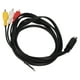 thumbnail image 5 of Cable Mini DIN de 10 pines a 3 RCA macho a macho, Cable adaptador de vídeo de señal clara para Monitor de TV, proyector, 5,9 pies, 5 of 10