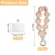 thumbnail image 2 of Uxcell 2 Pcs Correa para Muñeca de Teléfono con Pestañas de Sujeción, Pulsera Lanyard para Teléfono Celular Hecha a Mano para Mujeres y Niñas, Rosa Claro, 2 of 7
