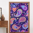 thumbnail image 4 of XMXY Japanese Doorway Curtain Noren, Paisley Texture Minimal Decor Door Closet Curtain Panel, Room Dividers Privacy Tapestry, 34 x 56 Inches, 4 of 7