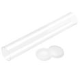 thumbnail image 3 of Uxcell 2pcs Polycarbonate Rigid Round Clear Tubing 1.63''IDx1.7''ODx9.84'' Length Plastic Transparent Storage with Lids, 3 of 5