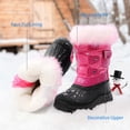 thumbnail image 3 of Dream Pairs Kids Boys Girls Warm Snow Boots Insulated Waterproof Winter Ski Boots, 3 of 6