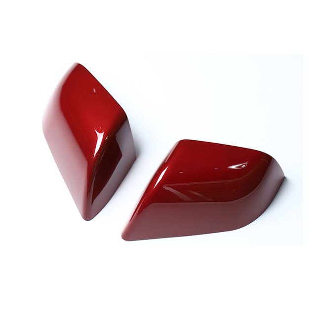 Kuymtek Cubierta para Espejo Retrovisor Coche Carcasa Espejo Retrovisor para Tesla Modelo 3 (rojo) 2 Uds.