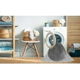 thumbnail image 2 of Ahgly Company Machine Washable Indoor Square Transitional Gray Cloud Gray Area Rugs, 7' Square, 2 of 7