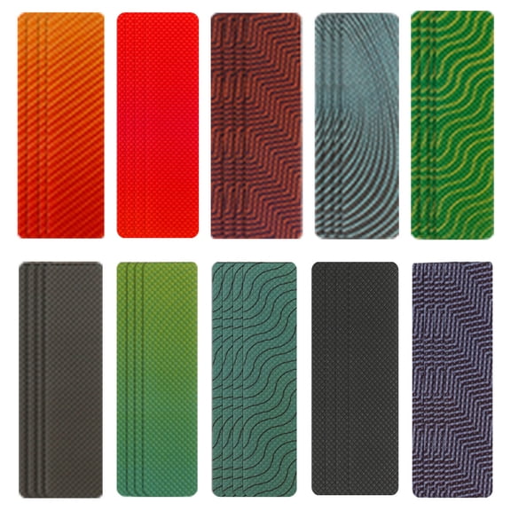 Pcapzz 40Pcs Calm Stickers Set Portable Tactile Rough Textured Stickers Colorful Sensory Stickers Anti-Stress for Desk Computer Laptop Water Bottle 2.5x10cm