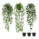 thumbnail image 1 of Plantas Artificiales Colgantes Decorativa Con Macetas Estilo 2 Xtellar verde, 1 of 3
