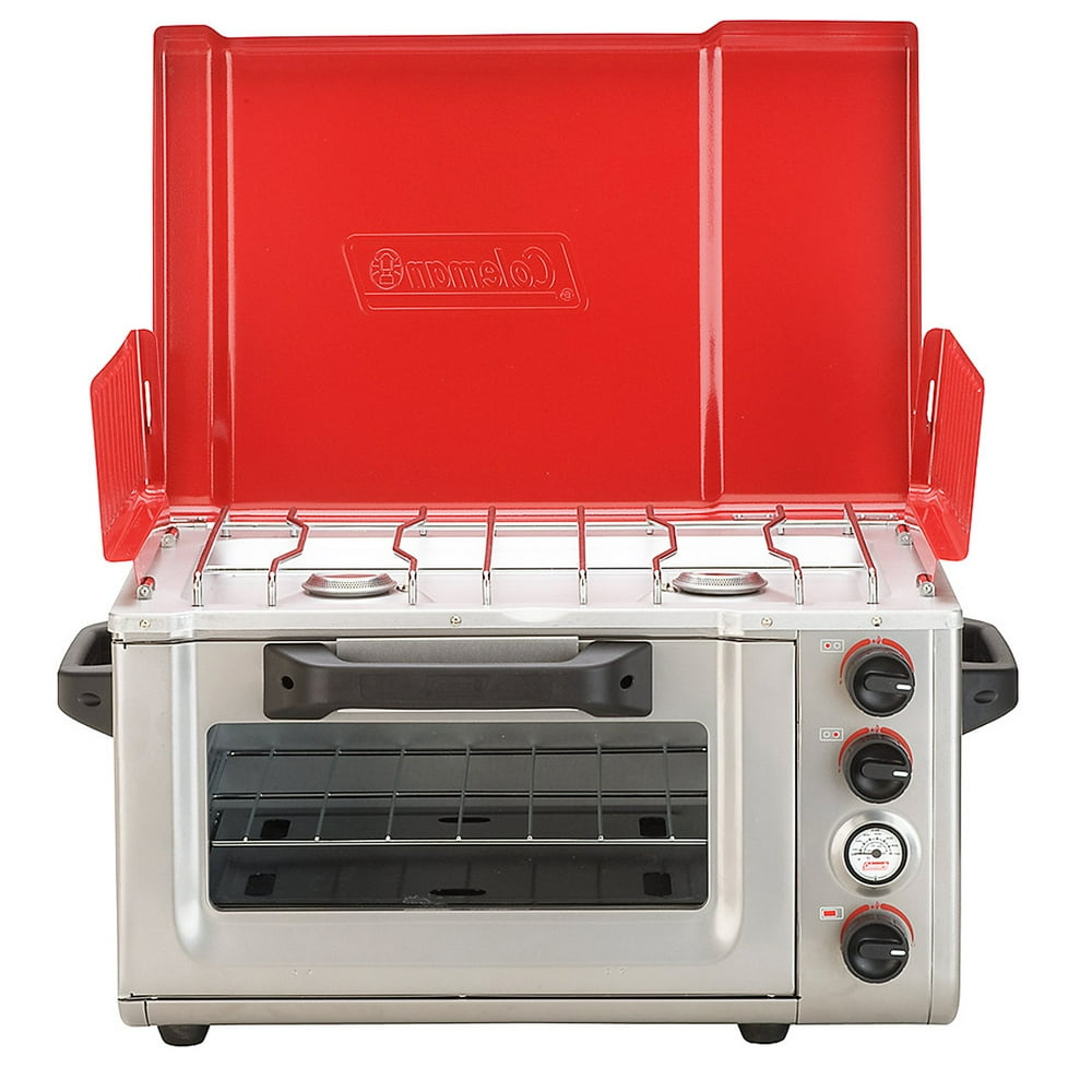 Coleman 2000020944 12000Btu 2Burner 2in1 Camp Propane Oven Combo