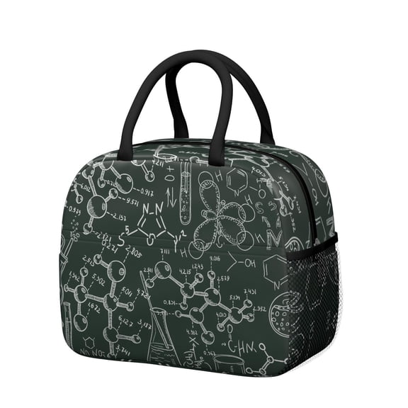 Scientific Formula Insulated Lunch Tote Reusable Thermal Cooler Bag for Office Workers Biology Lovers and Lab Enthusiasts
